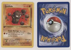 Geodude 1st Ed. Pokemon Fossil #47 1999 - Image 3