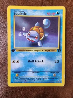 Squirtle 68/82 1st Edition Non-Holo Pokemon Team Rocket - Image 1