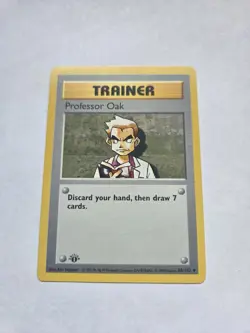 Pokemon Professor Oak Trainer 1st Edition Rare Base Set Shadowless 88/102 - Image 2