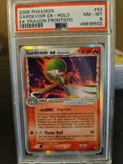 2006 Pokemon Gardevoir EX Holo Delta Species Dragon Frontiers 93/101 PSA 8 - Image 1