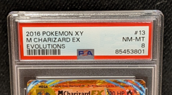 2016 Pokemon XY Evolutions M Charizard EX #13 PSA 8 NM-MT - Image 3