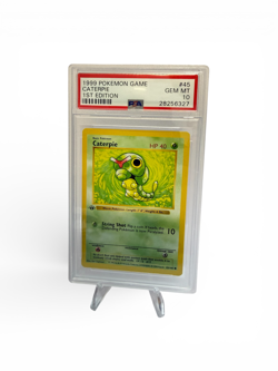 1999 POKEMON BASE SET 1ST EDITION SHADOWLESS #45 CATERPIE PSA 10 NEW CERT - Image 1