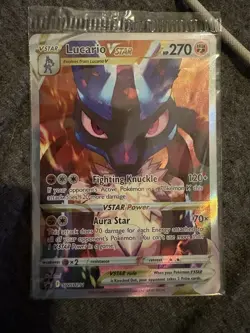 Pokemon TCG Lucario VSTAR Promo Holo SWSH: Sword & Shield SWSH291 270 HP - Image 1