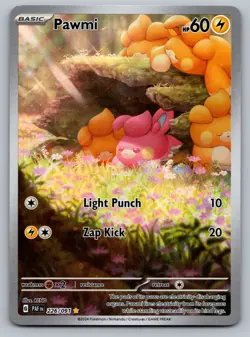 Pawmi Pokemon Paldean Fates 226/091 Full Art Illustration Rare NM - Image 1