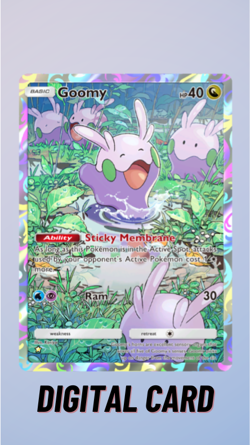 Goomy Full Art Mega Rising Pokemon TCG Pocket Trade 1 Star ⭐ (English) - Image 1