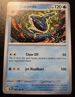 Sharpedo 043/162 Uncommon Scarlet & Violet: Temporal Forces Pokemon TCG - Image 1