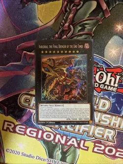 (EY) Varudras, the Final Bringer of the End Times LEDE-EN045 Secret Rare 1st VLP - Image 1