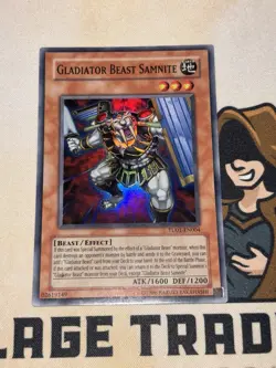 Gladiator Beast Samnite TU01-EN004 Super Rare Yu-Gi-Oh! LP - Image 2