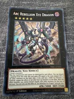 Yugioh Arc Rebellion Xyz Dragon PHRA-EN041 Secret Rare 1st Ed NM - Image 1