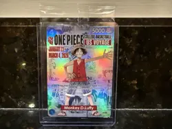 Monkey.D.Luffy (One Piece College Basketball US Voyage) P-055 Card Illinois - Image 1