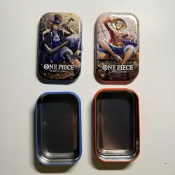 One Piece TCG Mini Tins EMPTY Lot of 2 Sabo & Monkey D Luffy - Image 2