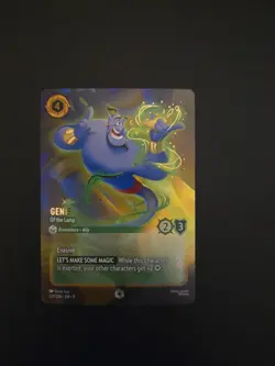 Disney Lorcana Genie-Of the Lamp Foil Dreamborn Ally 229/204 English Card - Image 1