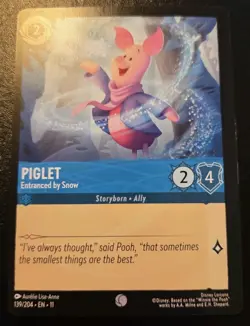 Piglet - Entranced By Snow 139/204 Common Winterspell Disney Lorcana TCG - Image 1