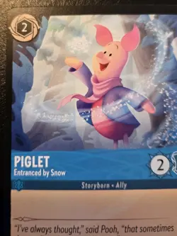 Piglet - Entranced By Snow 139/204 Common Winterspell Disney Lorcana TCG - Image 2