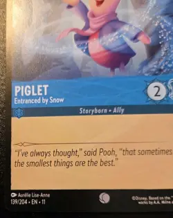 Piglet - Entranced By Snow 139/204 Common Winterspell Disney Lorcana TCG - Image 4