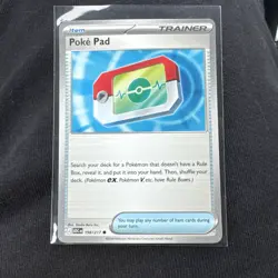 Pokemon TCG Poke Pad Trainer-Item Card 198/217 English Regular 2023 - Image 1