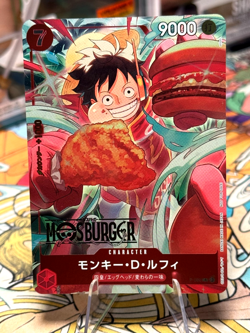 Monkey D. Luffy ONE PIECE Card Japan P-080 Promo Mos Burger Promo - Image 2