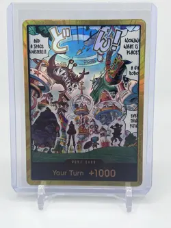 ONE PIECE TCG OP14 GOLD DON!! Card Egghead Island -The Azure Sea’s Seven English - Image 1