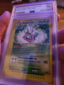 PSA 7 NM Meganium 18/165 Reverse Holo Expedition eReader Pokemon Card - Image 2