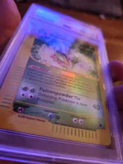 PSA 7 NM Meganium 18/165 Reverse Holo Expedition eReader Pokemon Card - Image 3