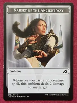 Magic The Gathering IKORIA LAIR OF BEHEMOTHS NARSET EMBLEM token card MTG - Image 1