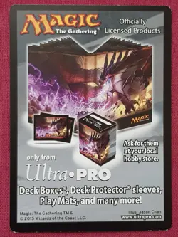 Magic The Gathering DRAGONS OF TARKIR NARSET TRANSCENDENT EMBLEM token card MTG - Image 2