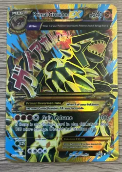 Primal Groudon EX Shiny Full Art Holo Card 97/98 XY-Ancient Origins NM- - Image 1
