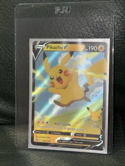 Pokemon Cards Pikachu V SWSH143 SWSH Celebrations Black Star Promo NM - Image 1