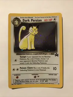 Dark Persian 17 Holo Black Star Promo WOTC Pokemon Card - Image 1