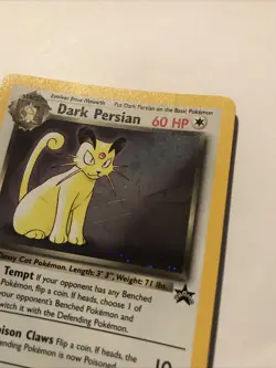 Dark Persian 17 Holo Black Star Promo WOTC Pokemon Card - Image 3