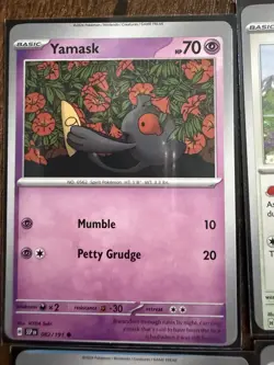 Lot Of 4 Miscut Error Pokemon cards Surging Sparks Eevee Yamask Exeggcute - Image 3