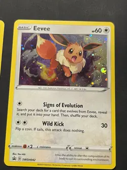 Black Star Promo Eevee SWSH042 Promo SWSH: Sword & Shield Promo Cards NM - Image 1