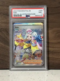 Pokemon TCG Paldea Evolved Trainer Card Iono Mint Holo 269/193 PSA 9 - Image 1