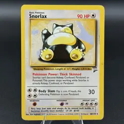 Snorlax 30/130 Non Holo Rare Pokemon Card - Image 1