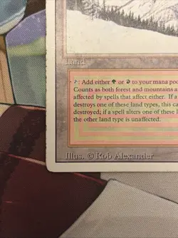 Taiga Dual Land MTG - Magic The Gathering -Revised Edition- HP - Image 3