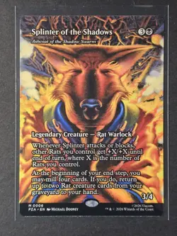 MTG Splinter of the Shadows Borderless Non-foil M 6 Teenage Mutant Ninja Turtles - Image 1