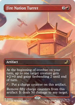 Fire Nation Turret (REGULAR) x1 - MTG Avatar: The Last Airbender Eternal TLE #64 - Image 1