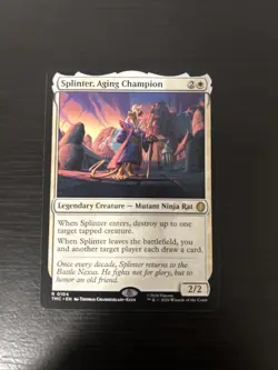 MTG Commander TMNT R Splinter, Aging Champion #0104 - Image 1
