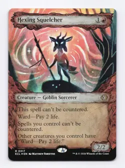 Hexing Squelcher (Showcase) (Foil) 0317 (R) MTG Lorwyn Eclipsed (ECL) - Image 1