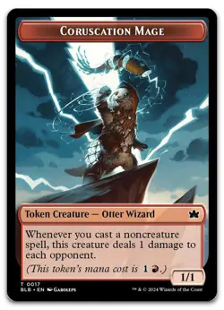 Coruscation Mage Token #17 (NM) Bloomburrow BLB Magic MTG - Image 1