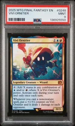 136925550 Vivi Ornitier 2025 Magic: The Gathering Final Fantasy #0248 Rare PSA 9 - Image 1