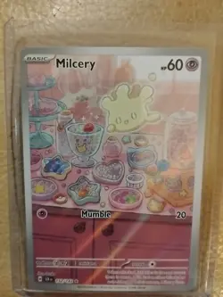 Pokemon TCG Milcery 152/142 Illustration Rare, Stellar Crown, NM/M Condition - Image 2