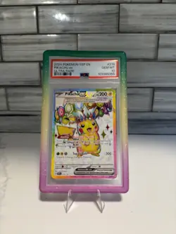Pokemon 2024 SSP En-Surging Sparks Pikachu EX #219 PSA 10 Ultra Rare - Image 1