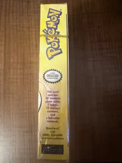 Pokemon Gold Strip ZAP! Sealed Theme Deck Shadowless WOTC - Image 5