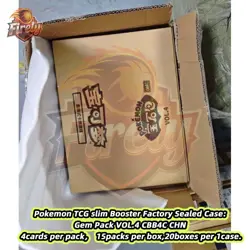 Pokemon TCG slim Booster Factory Sealed Case:Gem Pack VOL.4 CBB4C CHN - Image 1