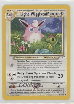 Light Wigglytuff Pokemon Neo Destiny #54 2002 - Image 1