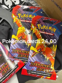 Pokemon Scarlet & Violet Destined Rivals Booster Packs 3-Pack English TCG - Image 1