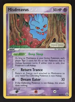 Misdreavus 40/92 Reverse Holo Pokemon TCG Legend Maker LP - Image 1