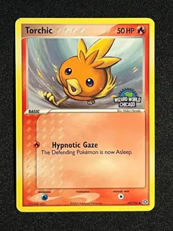 Pokemon 2005 Ex Emerald- Torchic #69 Wizard World Chicago Stamped Promo Rare-NM - Image 2