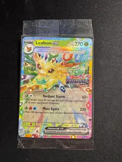 Pokemon Leafeon EX 006/131 Prismatic Evolutions Stamp Promo Sealed - Image 1